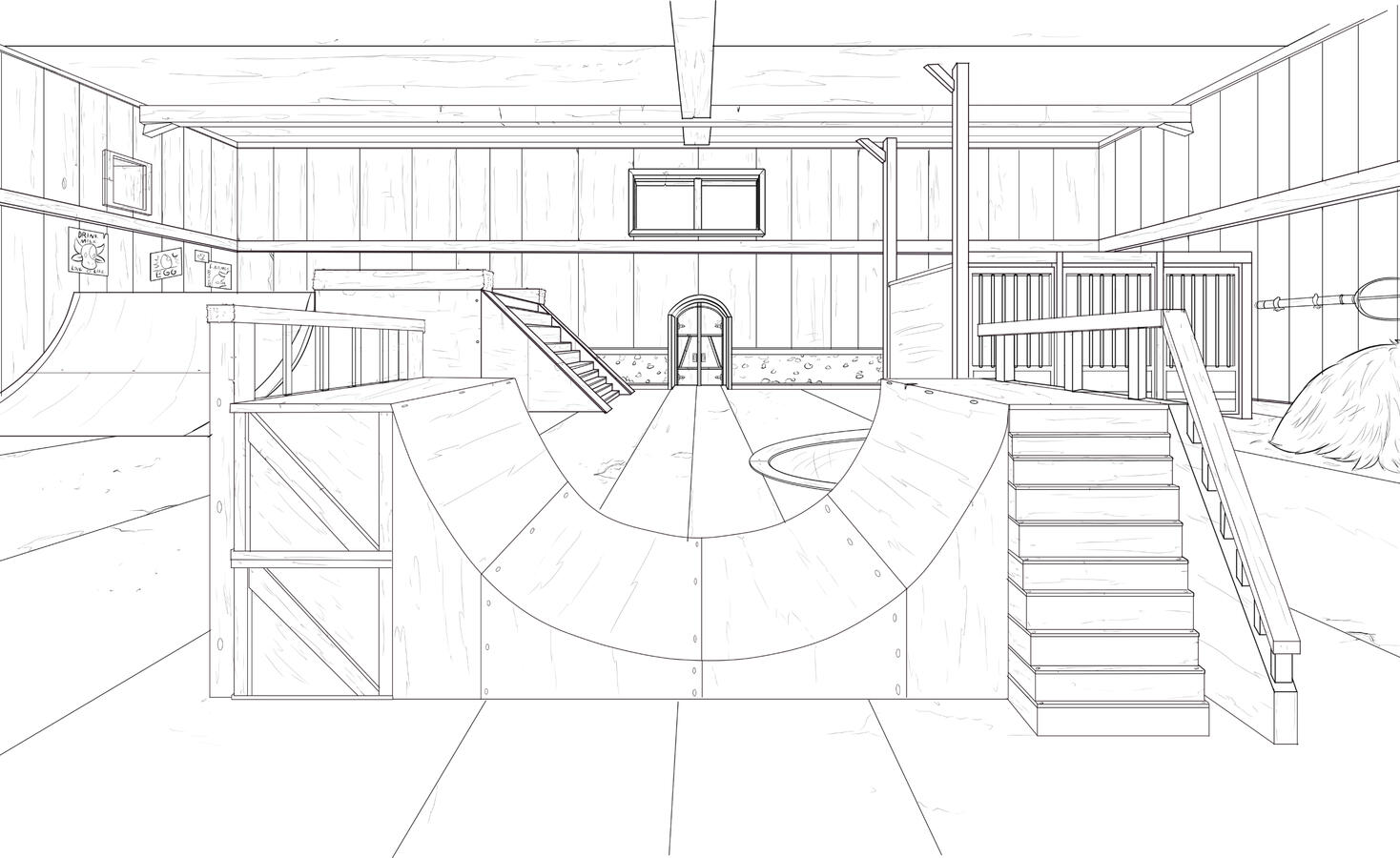 Farm Skatepark Layout
